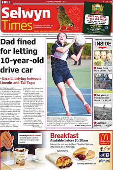 Selwyn Times - September 1st 2015