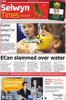 Selwyn Times - April 26th 2016