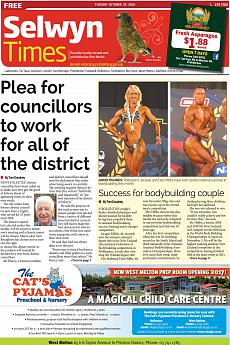 Selwyn Times - October 25th 2016